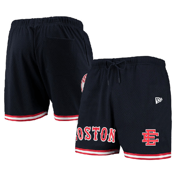 Men's Boston Red Sox Navy Mesh Shorts